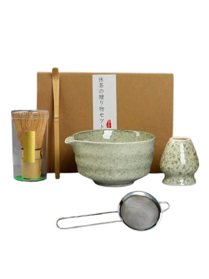5pcs/set Japanese Style Matcha Tea Set With Tool Rack, Including Bowl, Whisk, Spoon, Great Gift For Ceremony, Traditional Japane