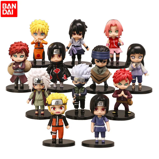12 pièces/ensemble Anime Naruto Shippuden Hinata Sasuke Itachi Kakashi Gaara figure d'anime Q Version PVC figurines jouets poupées enfant cadeau