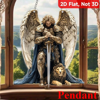 1 Holy Archangel Michael Desktop Decoration, Hanging Pendant, Suitable for Home and Office, Z Decorative Pendant, Perfect Gift