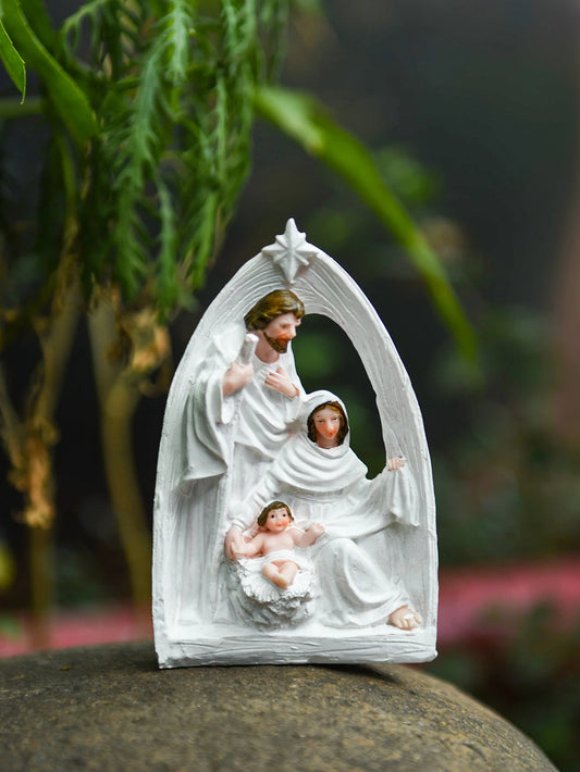 Retro Fashion Horse Trough Birth of Jesus Religion Holy Family Festival Decorations Resin Crafts Ornaments