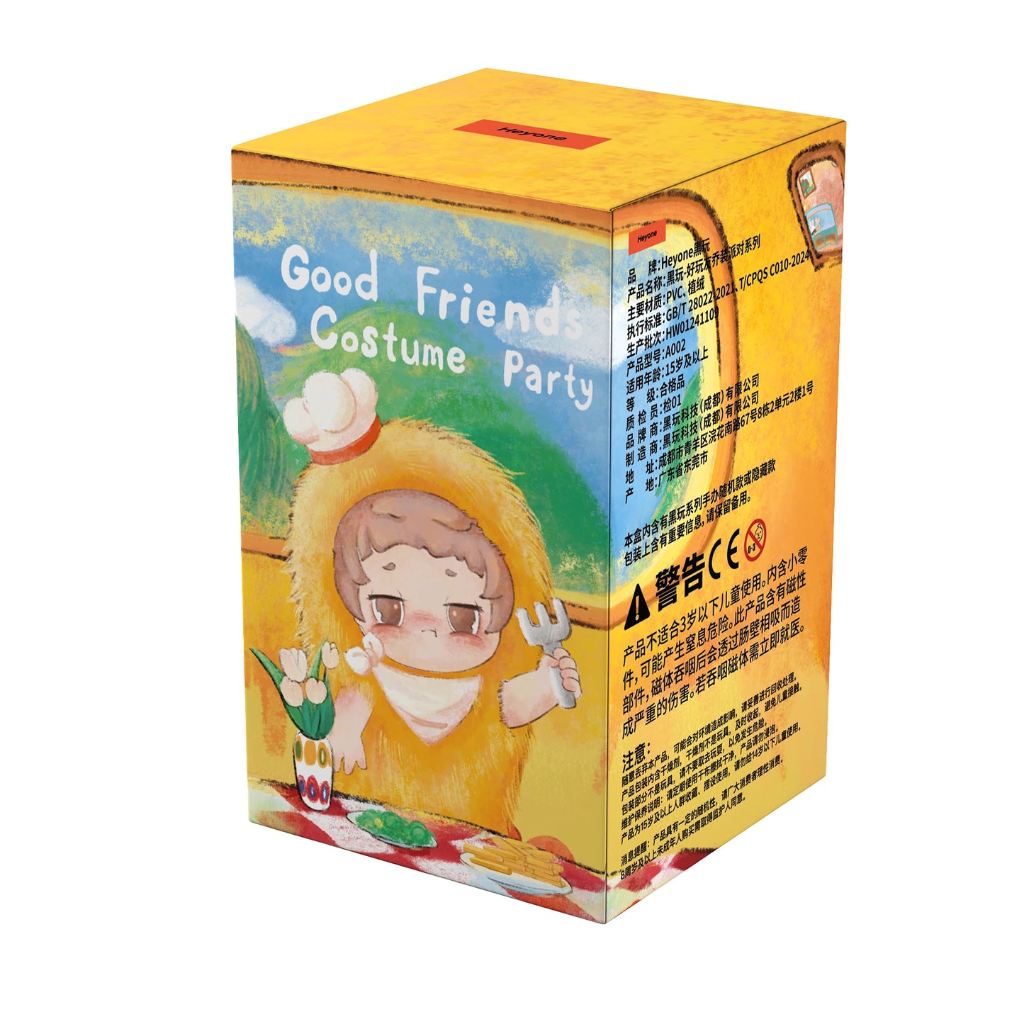 Genuine Heyone Good Friends Gostume Party Series Blind Box Cute Flocking Anime Figure Doll Collection Mystery Box Gifts