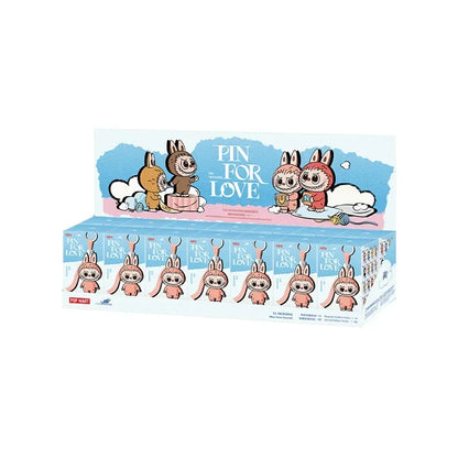 POP MART Labubu The Monsters Pin for Love Series Vinyl Plush Pendant Blind Box Toys Kawaii Anime Action Figure Surprise Mystery