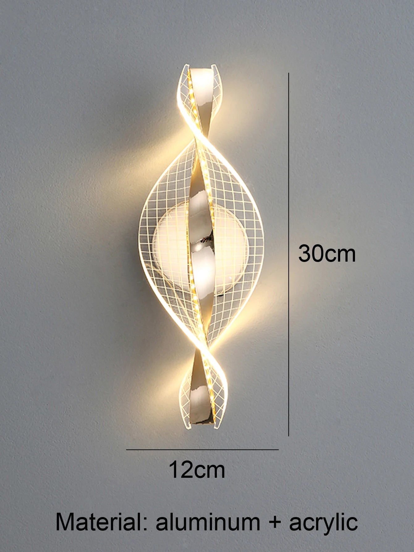 LED Modern 1PC Gold/Black Acrylic wall lamp,Lustre Hallway, Bedroom,Living  room,Bedside lamps room decor,Wall decoration items