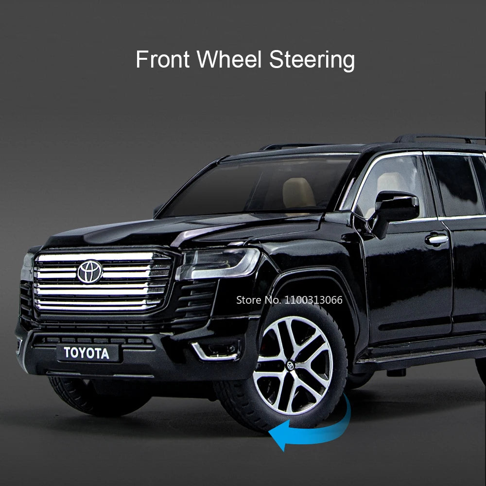 1:24 Land Cruiser Prado LC250 Models Alloy Cars Toys 6 Doors Opened Miniature Car Wheel Pull Back Vehicles Boys Perfect Gifts