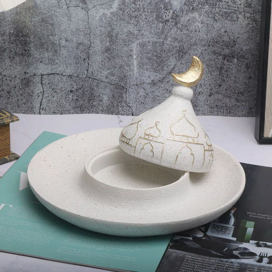 1pc Middle Eastern Style Resin Statue Decor, Indoor Ornament for Living Room, Multi-Room Compatible Jewelry box