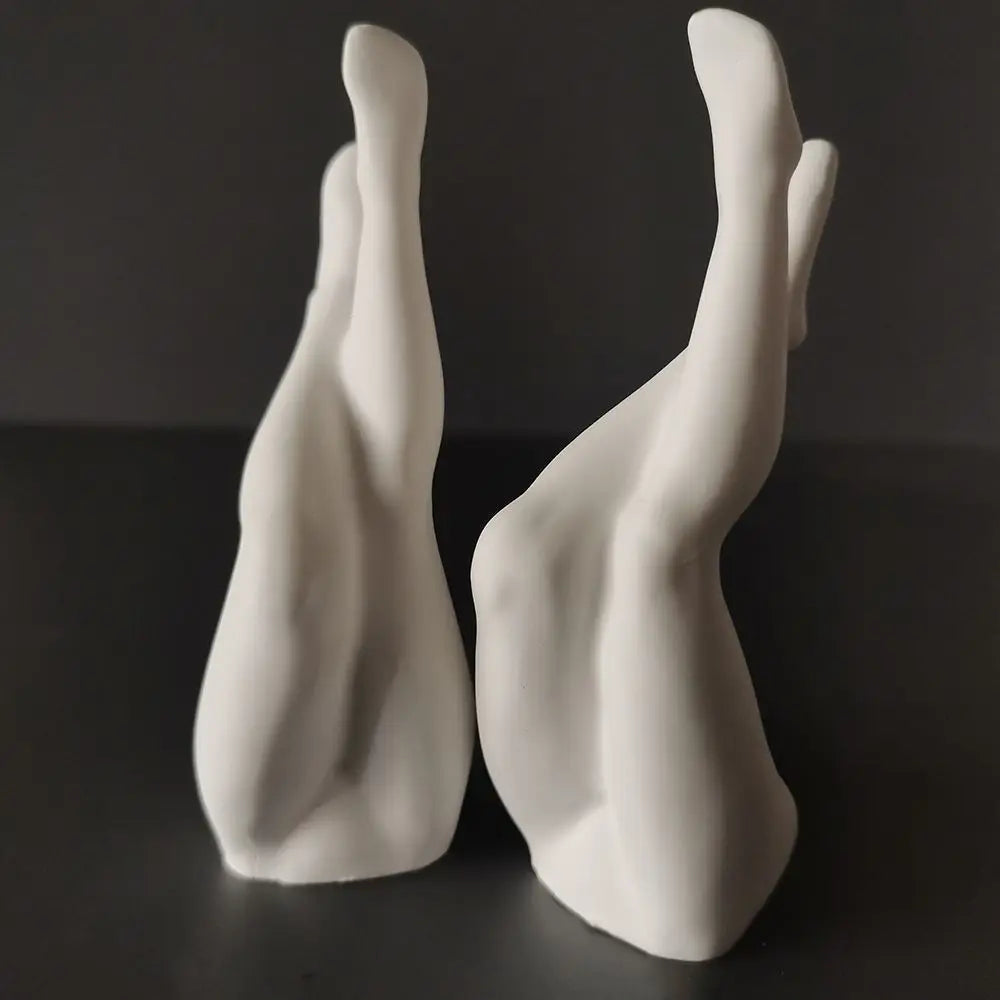 2PCS Human Body Leg Sculpture Decoration Aromatherapy Plaster Desktop Art Aesthetic Nordic Interesting Creative Room Ornament