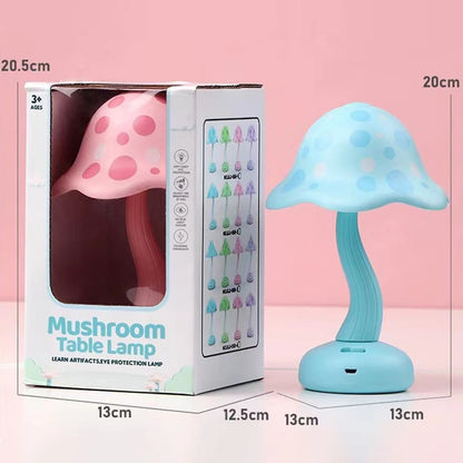 Modern Mushroom Light Lamp LED Living Room Bars Cute Mini USB Rechargeable Two Tone Light Home Decoration Small Night Light