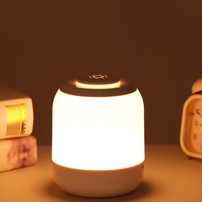 Led tactile veilleuse lampe de chevet Portable gradation bébé lampe de couchage 3 couleurs avec capteur tactile lumière pour salon chambre