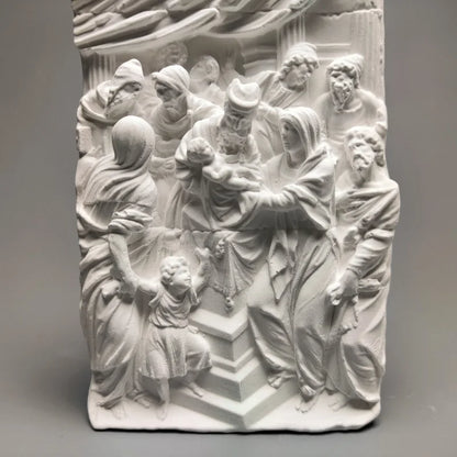 Nordic Art Plaster Figurine Retro Relief Sculpture Decoration Ornaments Interior Art Living Room Figurines Desktop Decor Statue