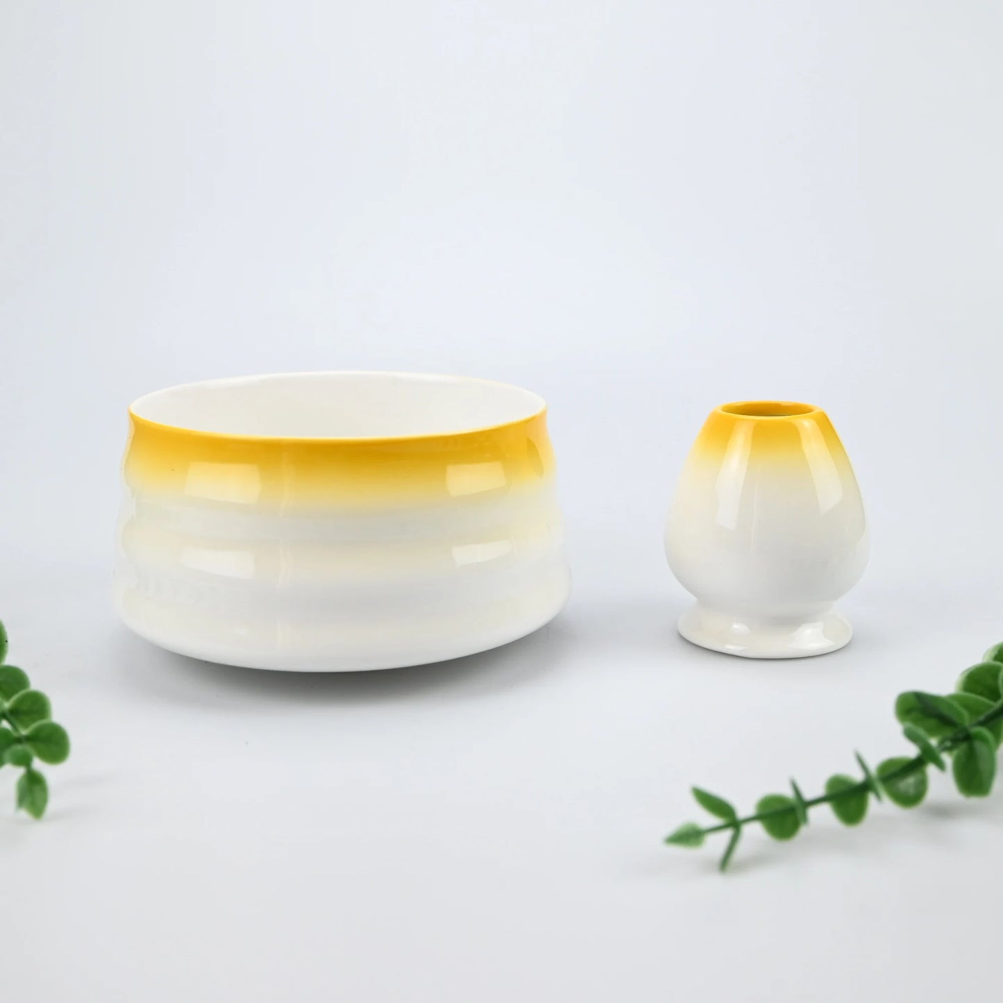 2/pcs Japanese Matcha Set Matcha Bowl With Mouth Song Dynasty Tea Tip Tool Matcha Whisker Stand