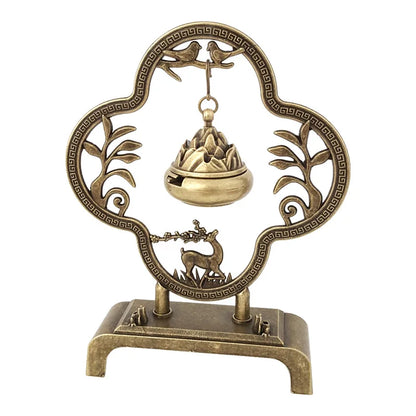 Creative Vintage Hollow Out Metal Incense Burner Holder Exquisite Hill Shape Incense Burner For Yoga Home tea ceremony ornaments