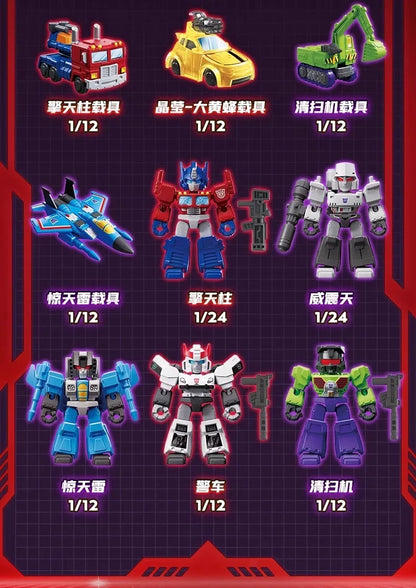 Blokees Group Transformers Defender Version Wave1 Optimus Prime Megatron Ironhide Thundercracker Robot Toys Kids Birthday Gift