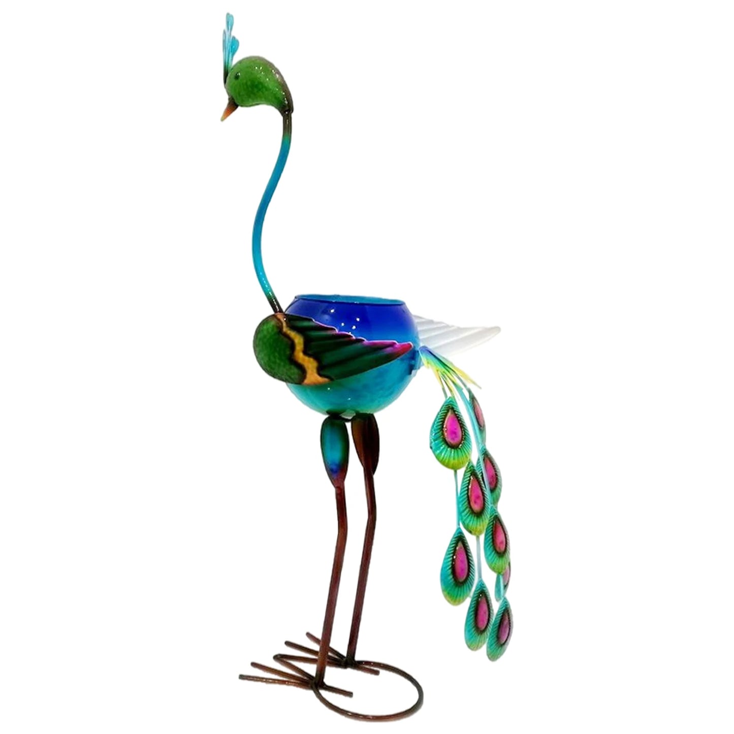 Garden Peacock Crane Fire Bird Figurines Flower Pot Clearance For Outdoor Statues Yard Patio Ornaments Decorative