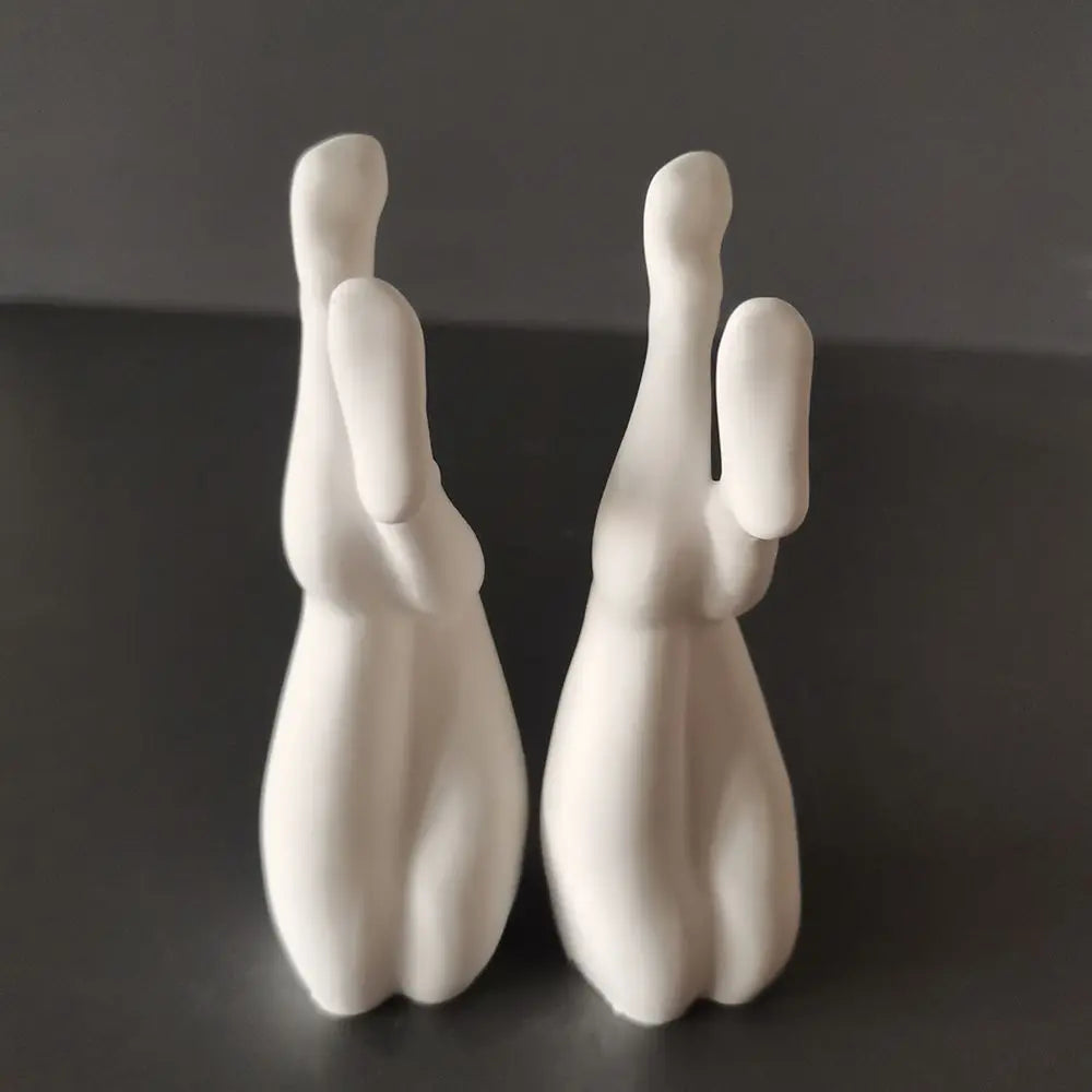 2PCS Human Body Leg Sculpture Decoration Aromatherapy Plaster Desktop Art Aesthetic Nordic Interesting Creative Room Ornament