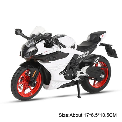 1:12 600RS Spring Breeze 450SR Motorcycles Toys Cars Models Rubber Tires Wheels Shock Absorption Miniature Vehicles Boys Gifts