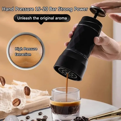 Mini Machine à café expresso manuelle à pression manuelle, tasse, Mini cafetière Portable pour voyage