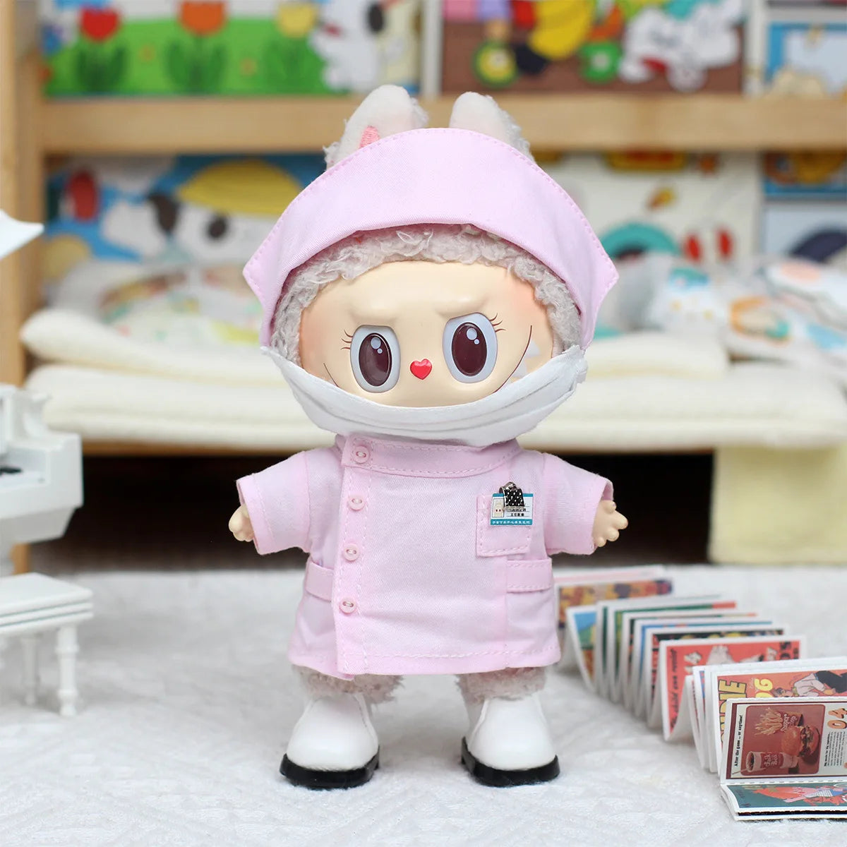 New Only Clothes For 17cm V1 V2 V3 Lafufu Doll Clothes Pendant Doll Clothes Doctor Nurse Clothes Can Replace Cute Doll Clothes
