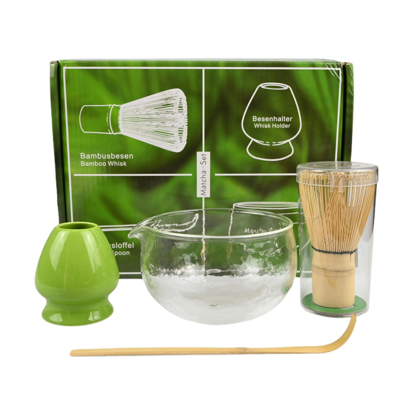 4PCS/Set Japanese-style Matcha Bowl , Spoon, Tea Whisk, Perfect Gift For Ceremony, Traditional Decoration