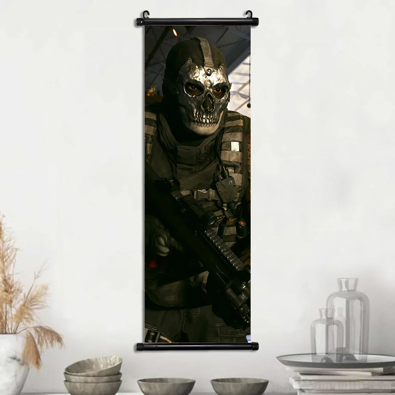 HD Hanging Scroll Call Of Duty Painting Modern Wall Artwork Simon Riley Picture Print Canvas Game Poster Home Decor Living Room