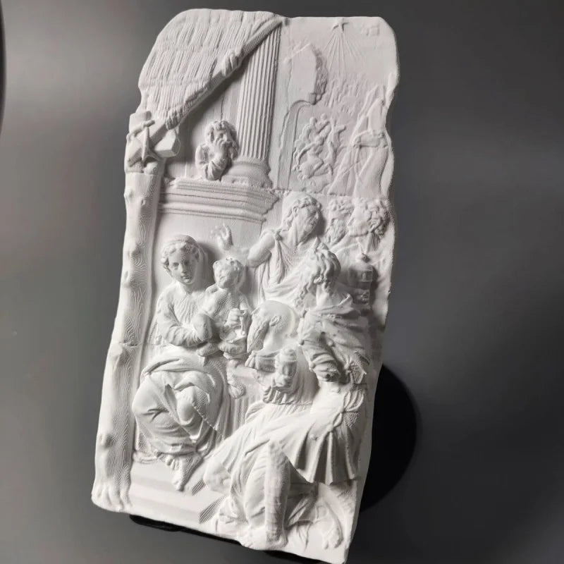 "Adoration Of The Magi" Gypsum Model Desktop Ornaments Art Figurine Modern Home Luxury Decoration Livingroom Sculpture Crafts