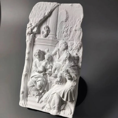 "Adoration Of The Magi" Gypsum Model Desktop Ornaments Art Figurine Modern Home Luxury Decoration Livingroom Sculpture Crafts