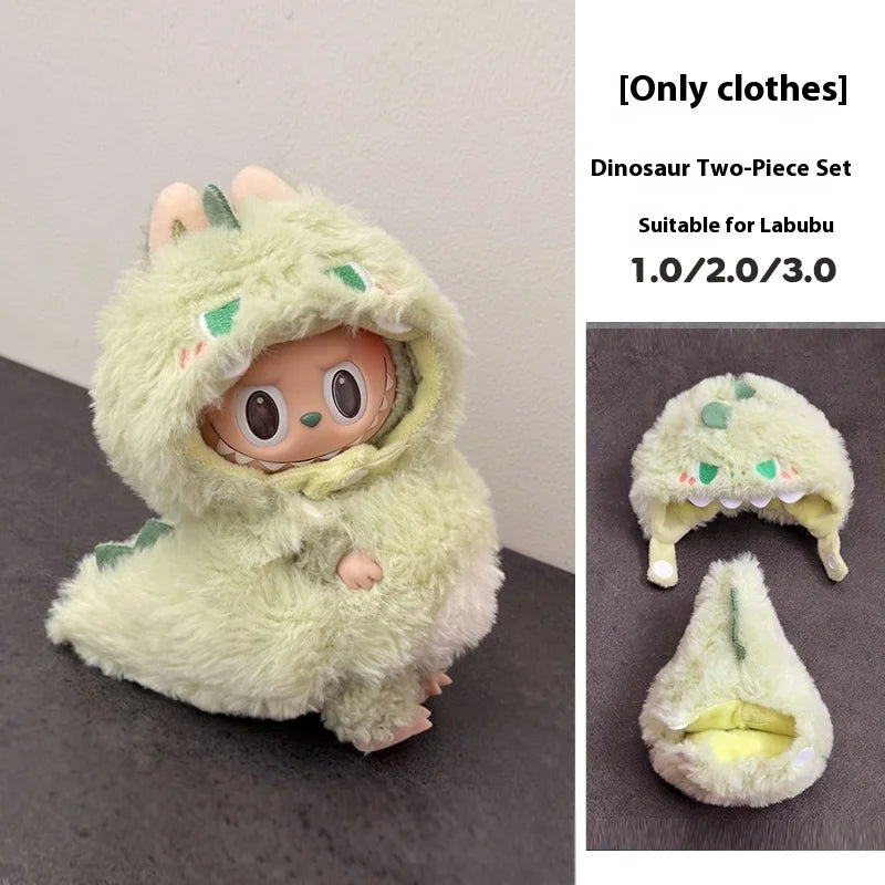 In Stock For 17 Cm V1/V2/V3 Ropa Lafufu Clothes Fried Shrimp Onesie Explosion Cute Animal Clothes Outfit Display Kawaii Gift