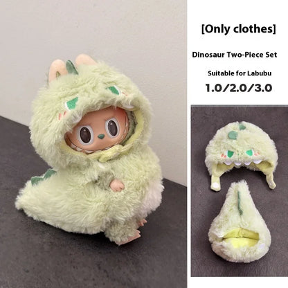 In Stock For 17 Cm V1/V2/V3 Ropa Lafufu Clothes Fried Shrimp Onesie Explosion Cute Animal Clothes Outfit Display Kawaii Gift