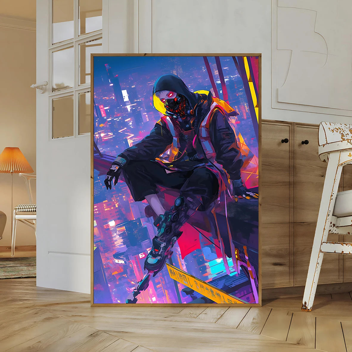 Cyberpunk Self-adhesive Poster Anime Movie Wallpaper Figures Wall Art Bedroom HD Decor Gift Home Decoration Painting Pictures