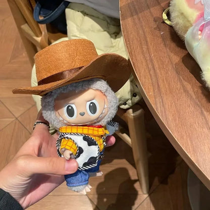 For Lafufu clothes cute clothes one two three generation vinyl doll small suit hat baby clothes Azu mask suit Bass, Woody, Nick