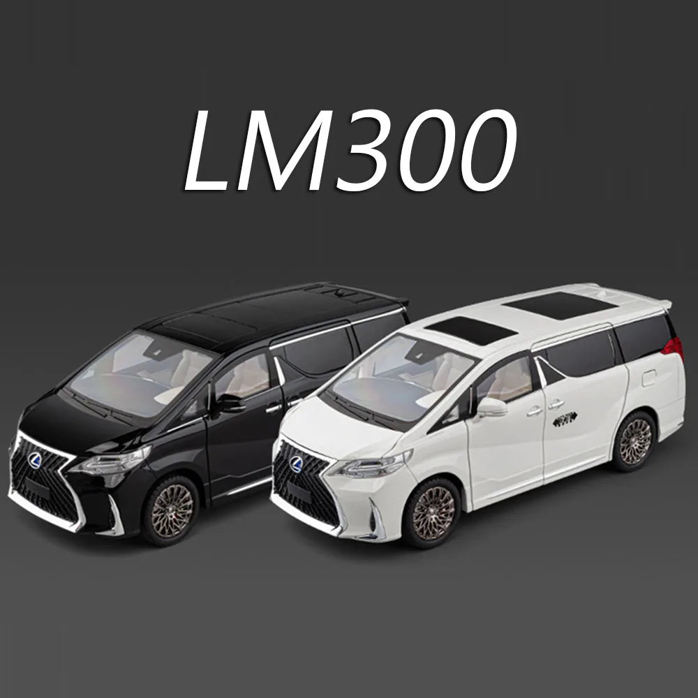 1:18 Alloy LM300 Suzuki Jimny Cars Model Diecast Toy Doors Opened MPV Wheel Pull Back Miniature Vehicle for Child Birthday Gifts