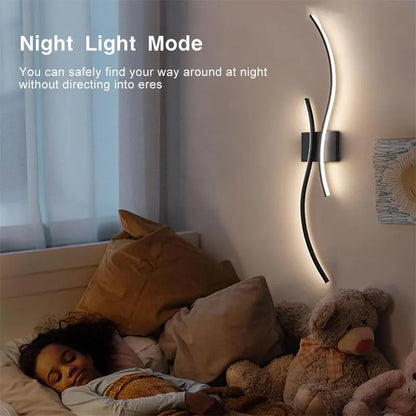 Indoor LED Wall Lamps for Corridor Bedroom Aluminum LED Wall Sconce Wall Lighting Fixtures for TV Background AC85-265V Home