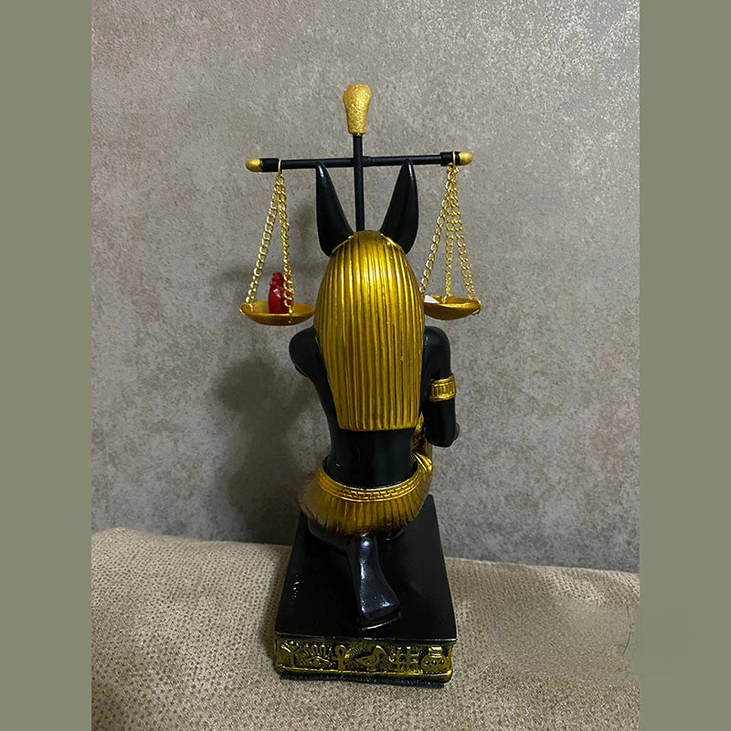 New Ancient Egyptian Statue Anubis Fair Balance Scale Judge Dog God Ornament Tourist Souvenir