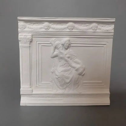 Temperance Mythological Plaster Relief Art Renaissance Style Sculpture Nordic Minimalist Desktop Art for Home Allegorical Decor