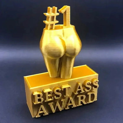 Best Ass Award Trophy Statue-Funny Creativity Resin Gold Ornament for Home Table Decorations Living Room Decor Win Cup Statuette