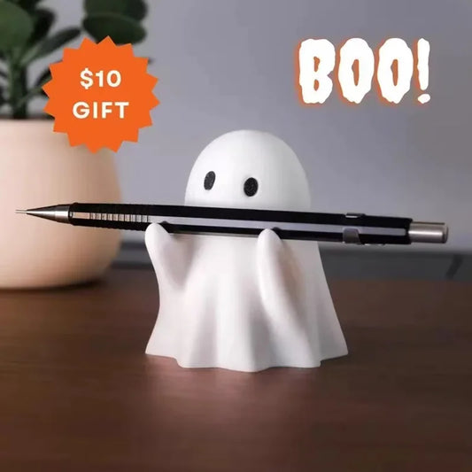 Cute Ghost Pen Holder Table Storage Suitable for Office Home Halloween Decoration Creative Gifts Interesting Stationery Stand