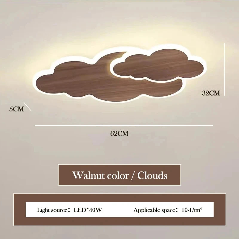 Children's Room Ceiling Light Modern Girl's Room Bedroom Study Ceiling Lamp Originality Cloud Shape Designer Decor Light Fixture