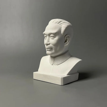 Zhou Enlai Model Plaster Figure Sculpture Art Decoration Ornament Interior Art Living Room Figurines Desktop Decor Statue Modern