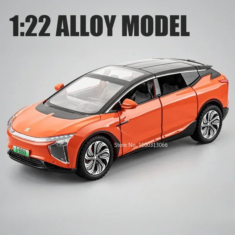 1:22 HiPhi X Rolls-Royce Wraith Alloy Cars Models Doors Opened New Energy Tram Sound Light Miniature Car Boys Collection Gifts