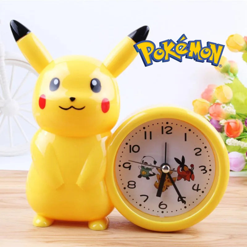 Pokemon Uhr Anime Figuren Pikachu Catoon Kawaii Modell Action Dekoration Spielzeug Kinder Alarm Pointer Uhr Student Kinder Geschenk