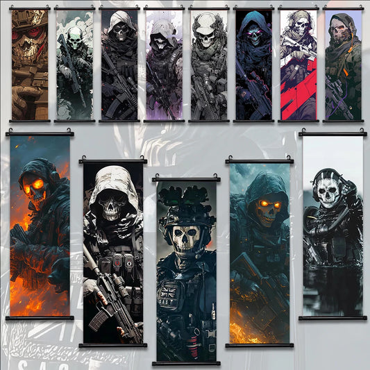 Call Of Duty Game Hanging Scroll Poster Wallpaper Wall Artwork Canvas Painting Picture Print Home Decoration Gaming Room Art
