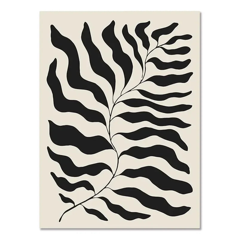 Abstract Boho Geometric Line Posters Black Beige Bohemian Wall Art Canvas Painting Print Picture for Living Room Home Decoration