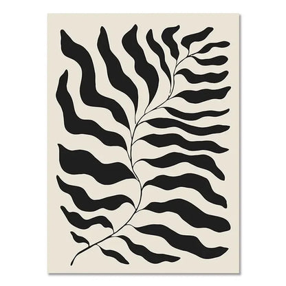 Abstract Boho Geometric Line Posters Black Beige Bohemian Wall Art Canvas Painting Print Picture for Living Room Home Decoration