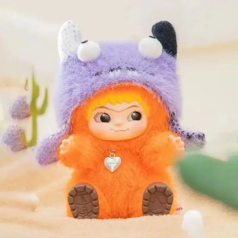 Wakuku Blind Box Fuzzy Trendy Fun Party Series And Wakuku Panda Elevator Action Figure Doll Bag Surprise Bag Pendant Doll Gift