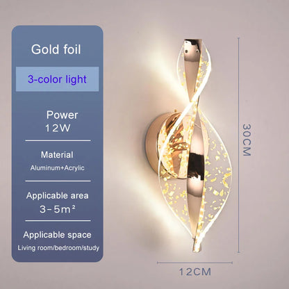 Nordic Acrylic LED Wall Lamps Indoor Lighting Home Decor Wall Sconces Lamp For Staircase Bedroom Bedside Study Living Room Light