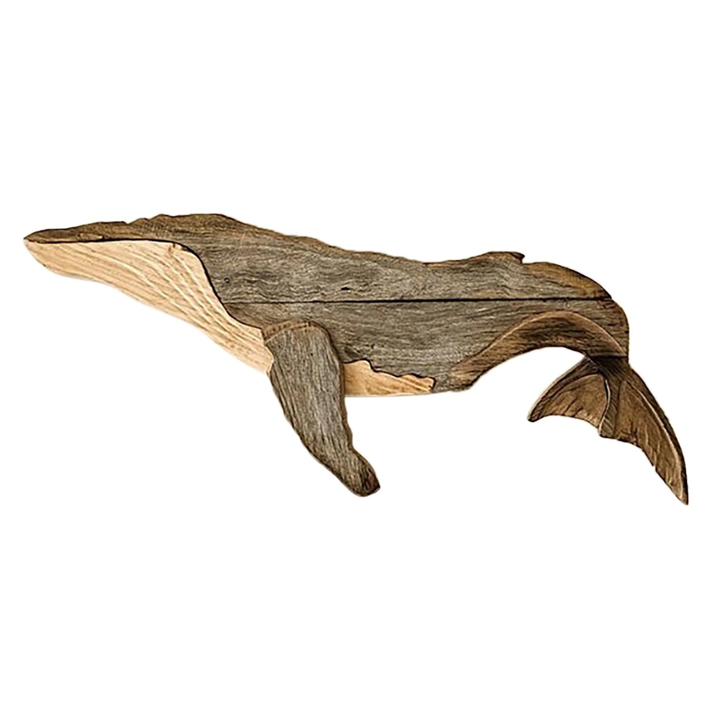 Marine Elements Whale Home Wall Decor Wooden Wall Hanging Whale Ornaments for Living Room Bedroom Fishes Decorations