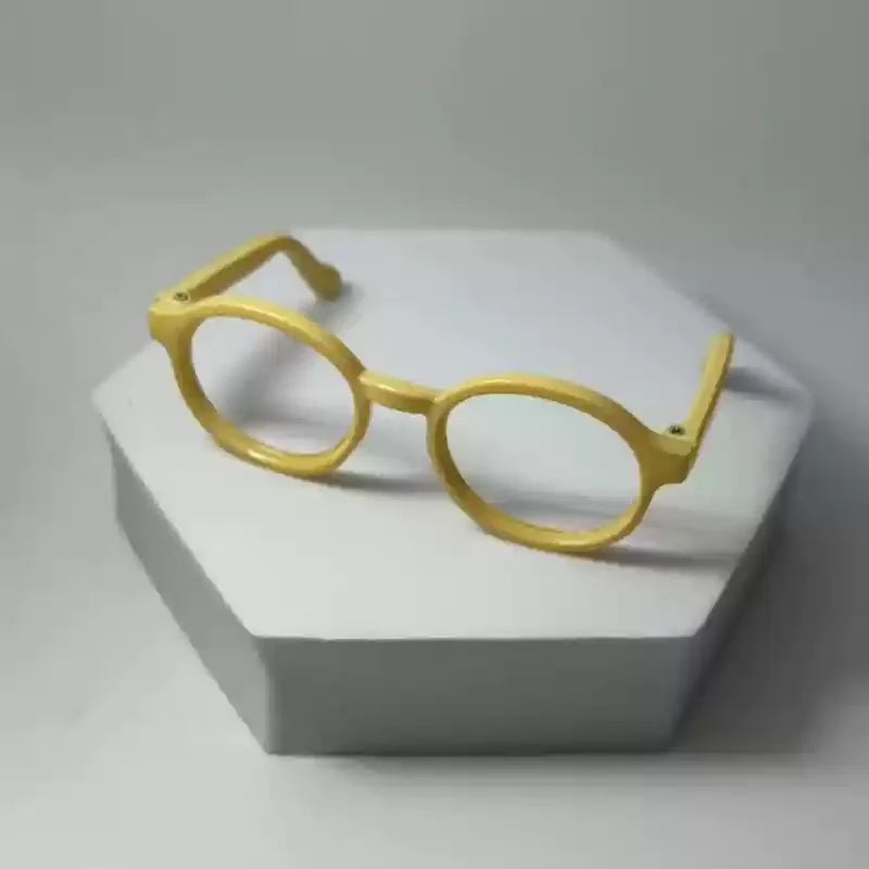 New Hot 17cm Lafufu Glasses 6.5cm Transparent Plastic Glasses For 15/17cm  For Lafufu0 Doll Sunglasses In Stock