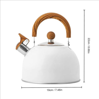 1pc 2.5/3L Liter Stainless Steel Whistle Kettle Thickened Kettle Gas Induction Cooker Universal Kettle Whistle Kettle