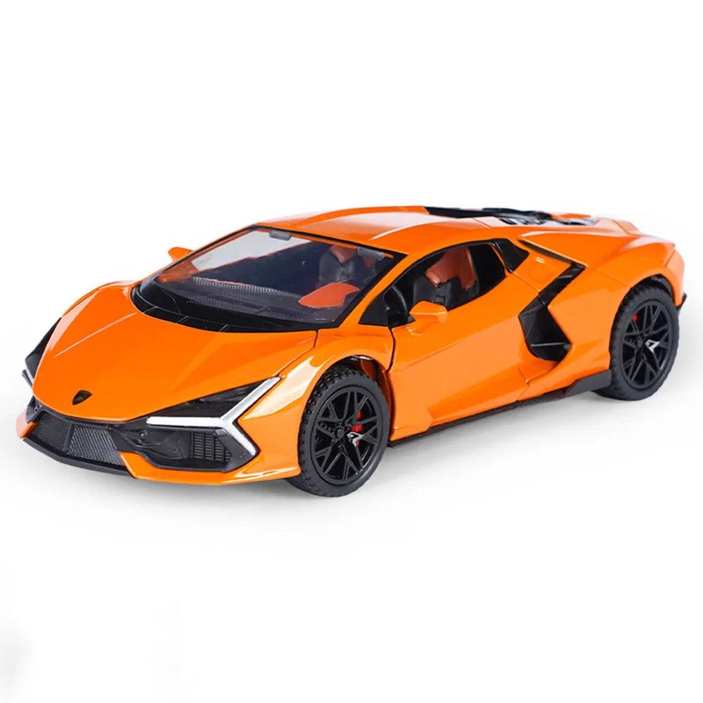1/32 Alloy Aventador Cars Model Toy Doors Opened Vehicles Rear Wheel with Pull Back Function Simulation Toys for Boys Kids Gifts