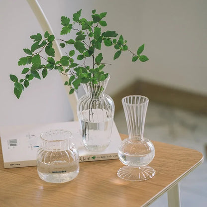 Clear glass vase Home Hydroponic vase Nordic style Decorative Vase Modern table ornament Vase Home Decoration Modern decoration
