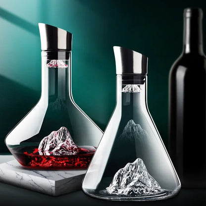 1500ml Iceberg Decanter Creative Lead-free Crystal Material Luxury High-end Home Red Wine Wines Distributor Decanter Wine Pot
